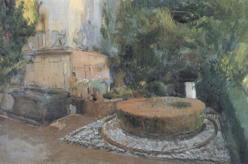 Joaquin Sorolla Fountain Garden oil painting picture